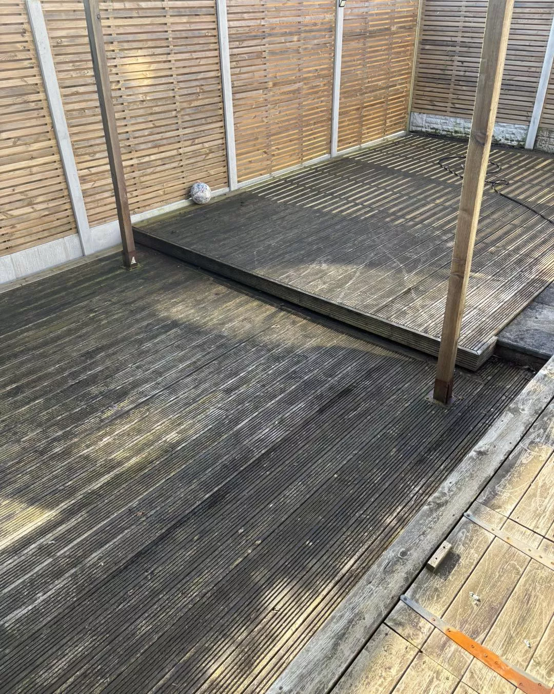 outdoor-garden-decking-installation-south-wales-before