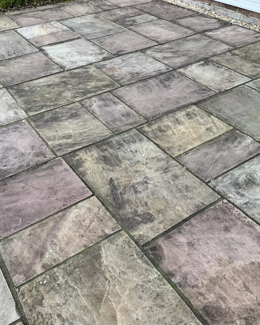residential-patio-jet-wash-clean-caerleon-before